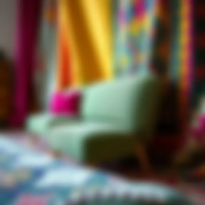 Textiles and Colors: The Heart of Free People's Design Colorful and textured textiles used in Free People furniture