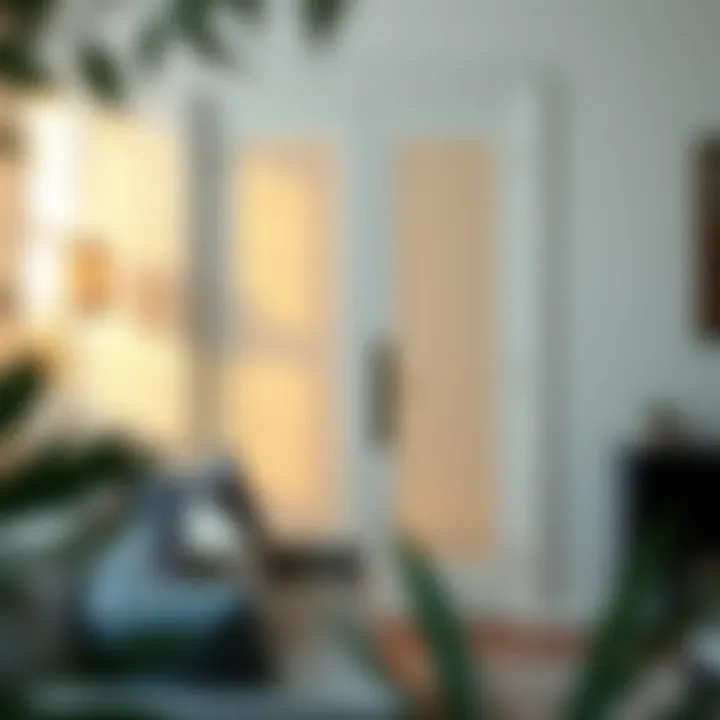 Adding Elegance to Interiors with Frosted Window Doors Stylish frosted window door adding elegance to interior decor