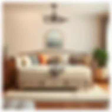 Cozy Guest Room Showcasing an Elegant Full-Size Daybed with Trundle Elegant full-size daybed with trundle set up in a cozy guest room