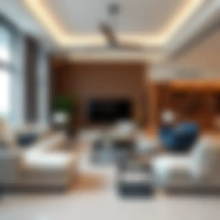 Contemporary Living Room Design Modern living room with contemporary furniture arrangement