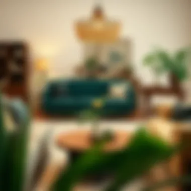 Eco-friendly furniture showcasing sustainable materials