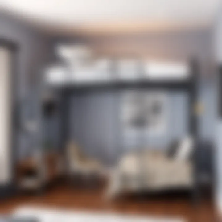 Safety Features for Adult Bunk Beds High bunk bed with safety features for adult use