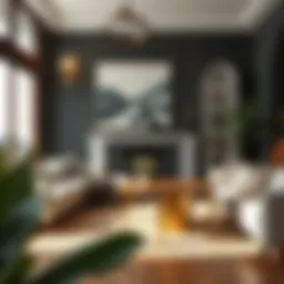 Elegant living room accessories