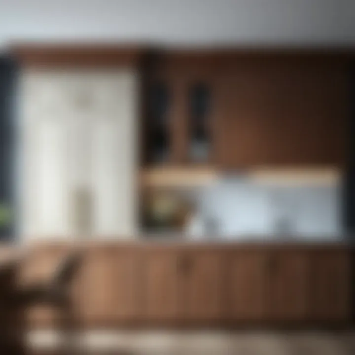Elegant cabinet materials and finishes