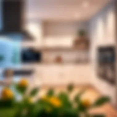 Technology Meets Style in the Kitchen Modern kitchen featuring integrated technology and stylish appliances