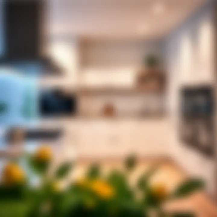 Technology Meets Style in the Kitchen Modern kitchen featuring integrated technology and stylish appliances