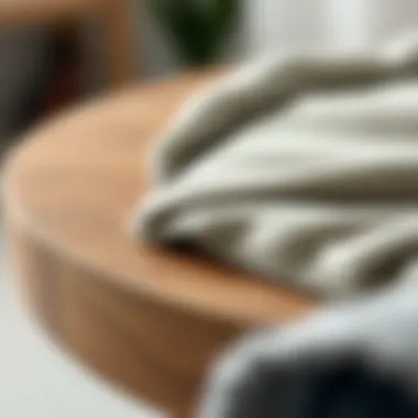 Sustainable Materials for Minimalist Furniture Close-up of sustainable material used in minimalist furniture