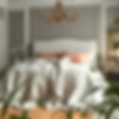 Elegant Presentation of Isabella Comforter Set Elegantly styled Isabella Comforter Set draped over a bed