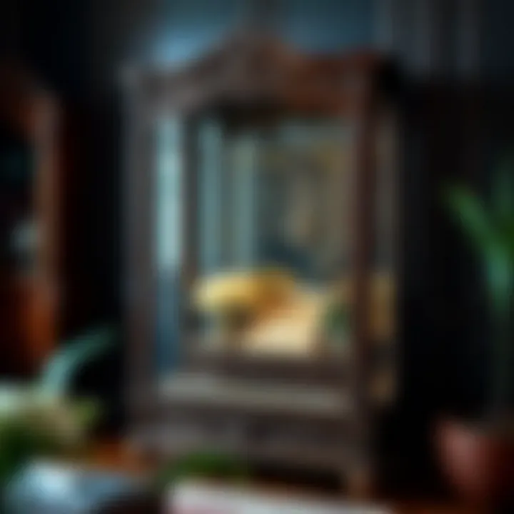 Elegant Wooden Jewelry Display Case Elegant wooden jewelry display case with intricate carvings