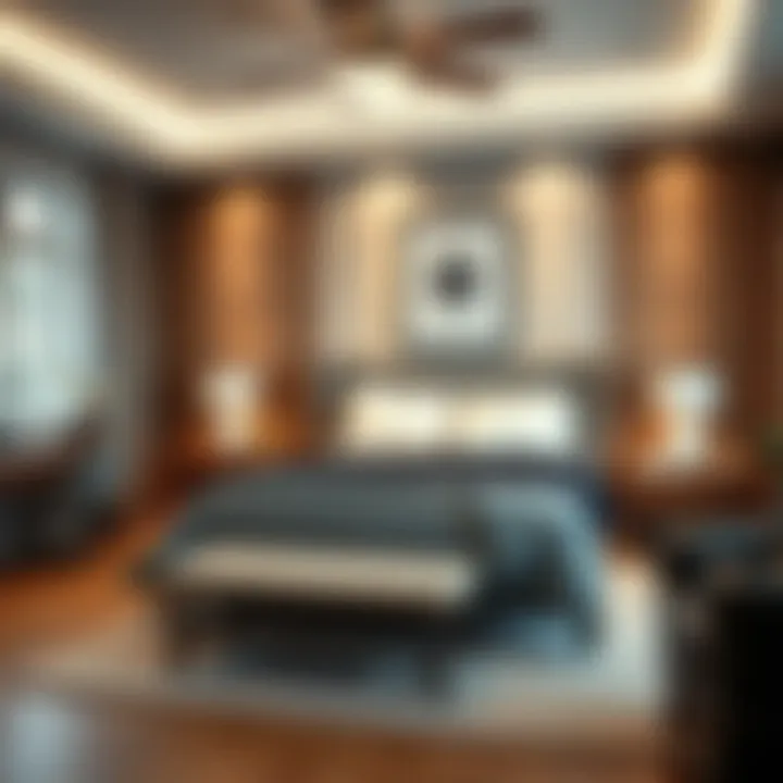 A beautifully arranged bedroom featuring a king size memory foam frame and its impact on comfort