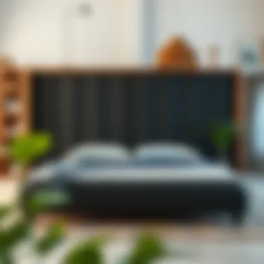 Sustainable materials used in the production of king size memory foam frames emphasizing eco-friendliness