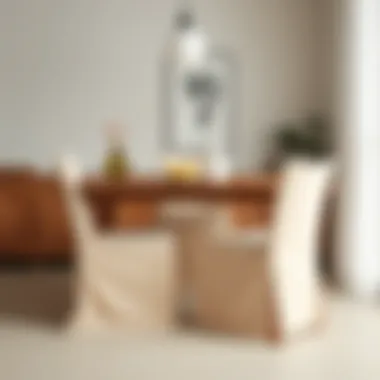 Simple Chic Chair Covers Simple yet chic chair covers showcasing minimalist design