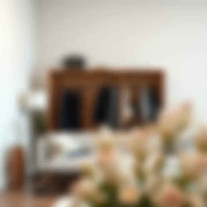 Stylish Arrangement with Large Coat Hangers An elegantly arranged space featuring large coat hangers