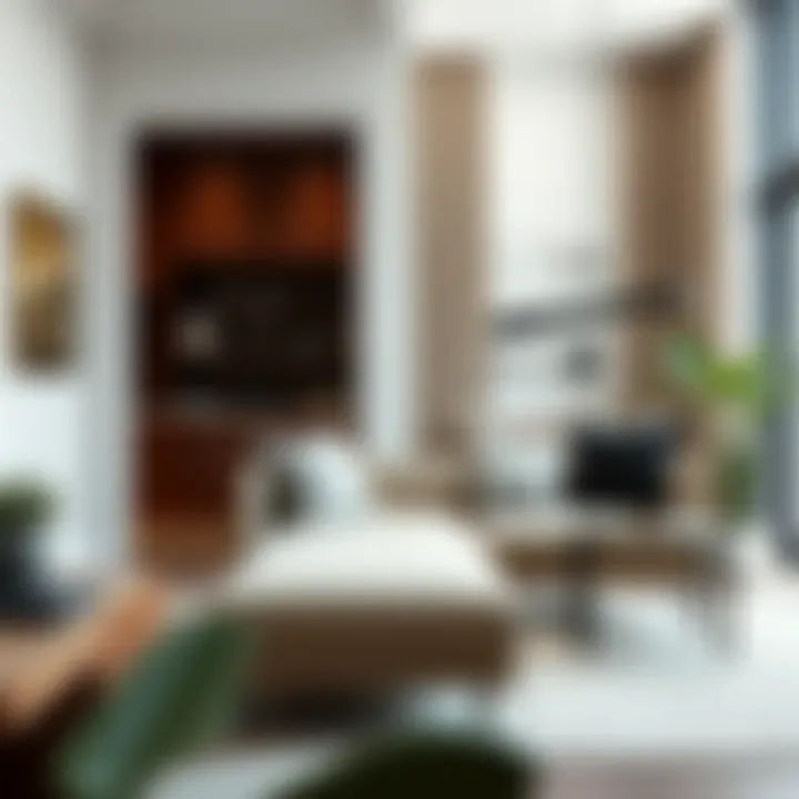 Seamless Integration in Contemporary Interiors Left chaise lounge integrating seamlessly into interior decor