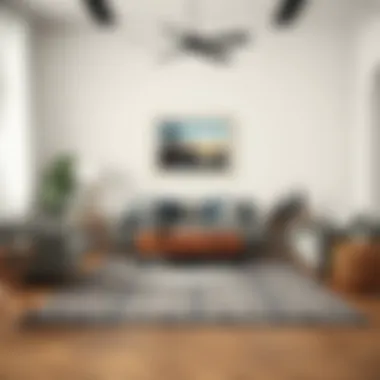 Modern Living Room with Low Two Drawer Chest Stylish low two drawer chest in a modern living room setting