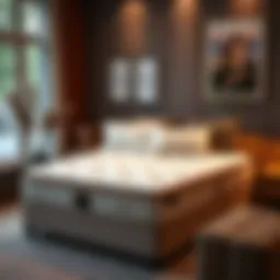 Cozy bedroom showcasing a luxurious mattress