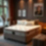 Luxurious Mattress in a Cozy Setting Cozy bedroom showcasing a luxurious mattress