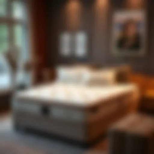Luxurious Mattress in a Cozy Setting Cozy bedroom showcasing a luxurious mattress