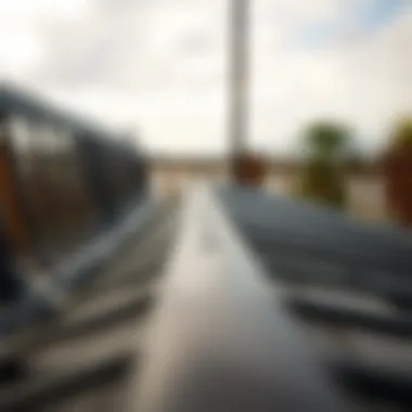 Durable Construction Materials of Metal Gliders Close-up of durable construction materials used in metal gliders