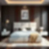 Elegant Modern King Size Bed Elegant modern king size bed in a stylish bedroom setting