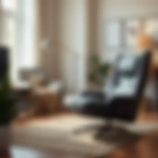 Stylish Nursing Chair Design Stylish nursing chair in a cozy living room