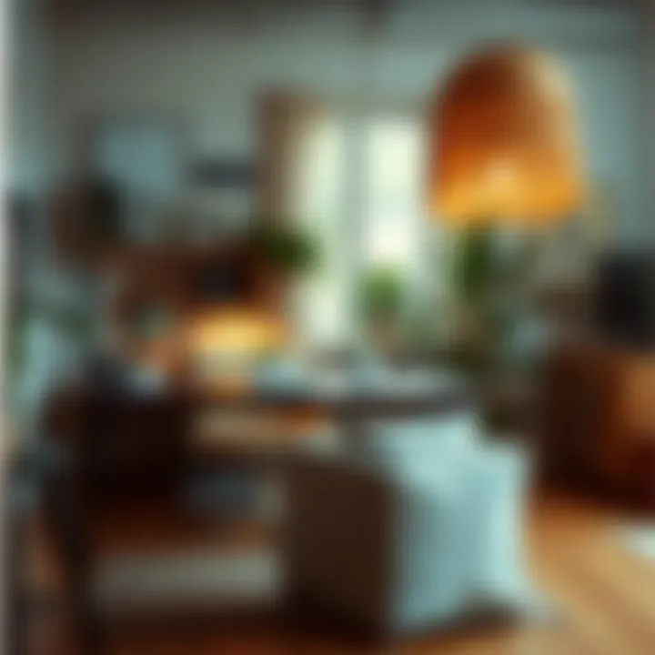 Creating a Cozy Atmosphere with Second-Hand Finds Cozy workspace featuring second-hand furniture