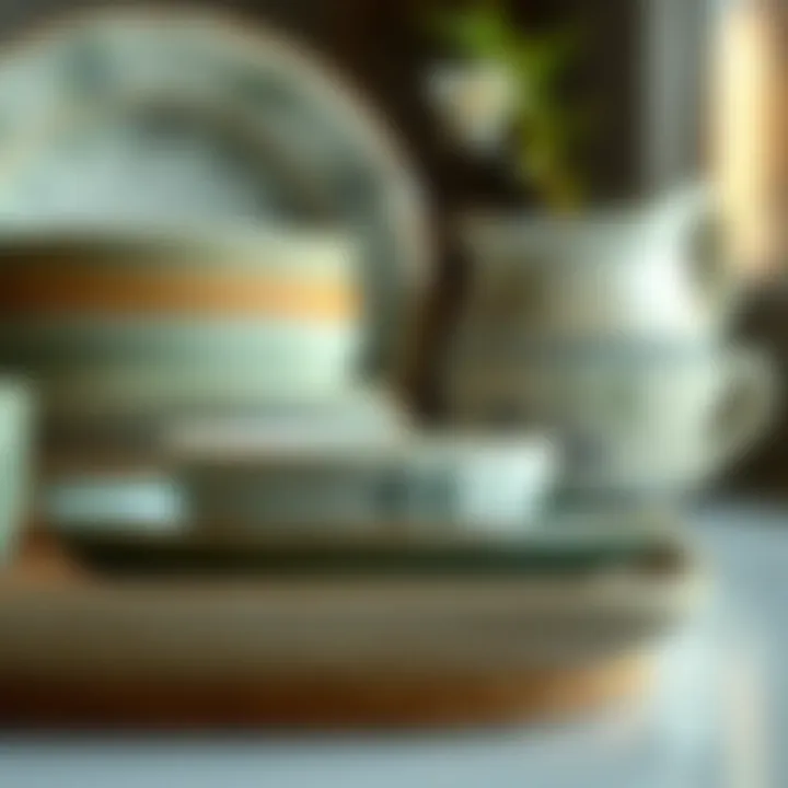 Eco-Friendly Materials of Over and Back Dishware Close-up of eco-friendly materials used in over and back dishware