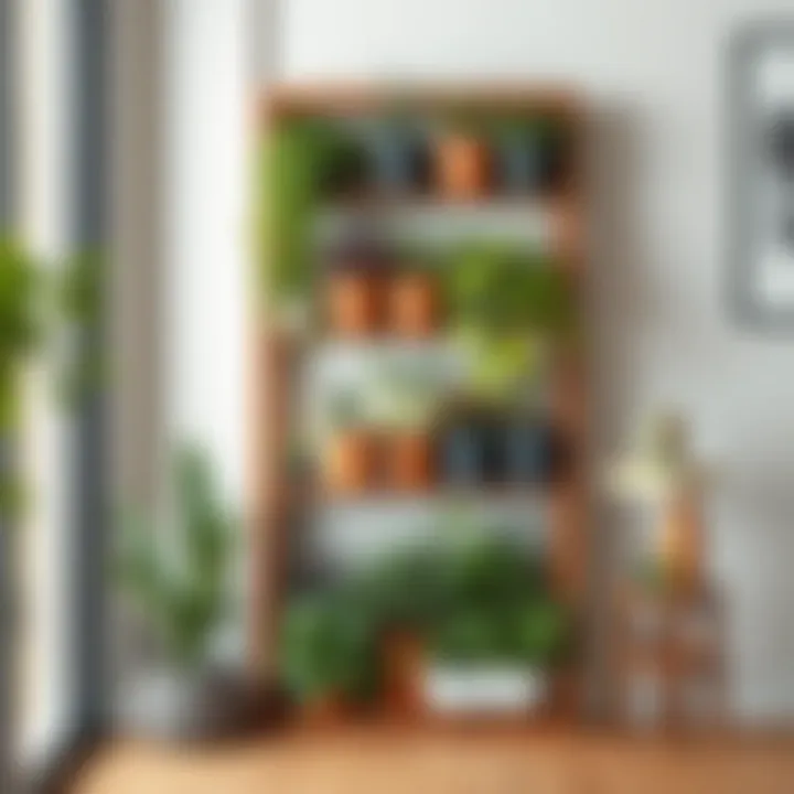 Vertical garden planter enhancing small space décor