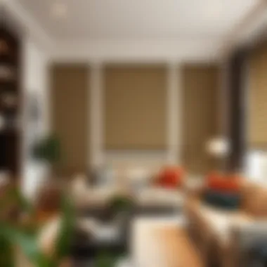 Sophisticated Pleated Blinds in Modern Interiors Elegant pleated blinds in a contemporary living room setting