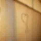 Close-up view of privacy cloth material