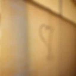 Close-up view of privacy cloth material