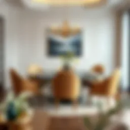 Elegant round table set for family gathering