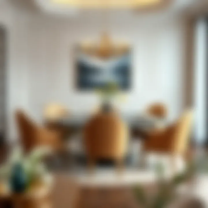 Elegant round table set for family gathering