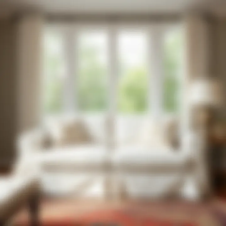 Elegant Slipcover Design Elegant slipcover design enhancing a traditional loveseat