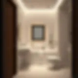 Elegant small bathroom with modern fixtures and a minimalist design