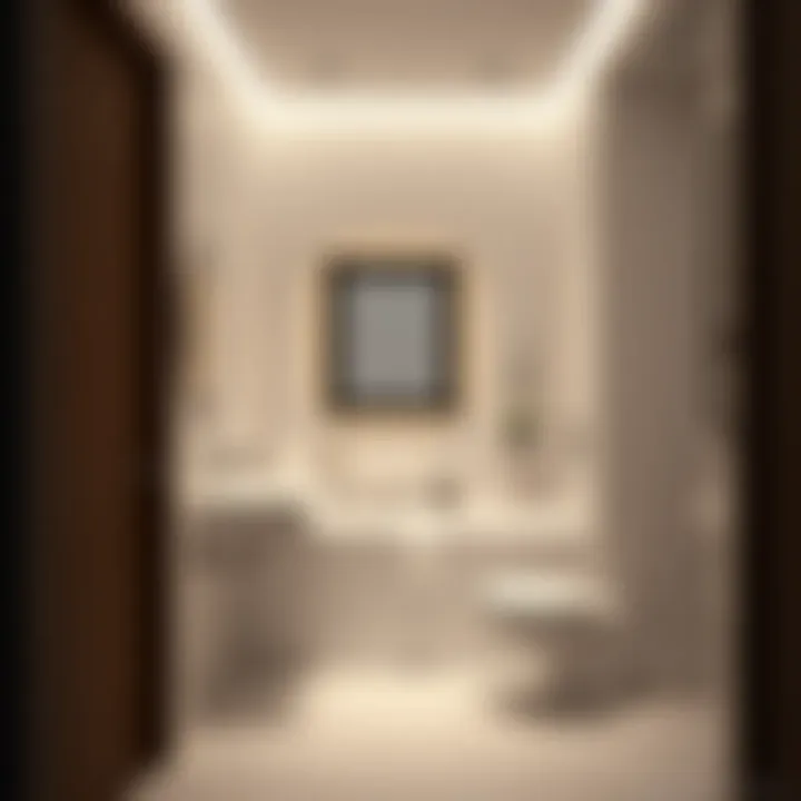 Minimalist Elegance in Small Spaces Elegant small bathroom with modern fixtures and a minimalist design