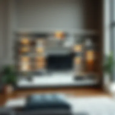 Trendy Stereo Shelving Designs Current trends in stereo shelving showcasing unique designs