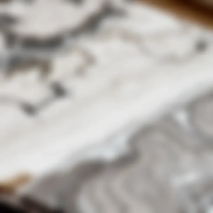 Close-up view of marble texture highlighting its unique veining and patterns