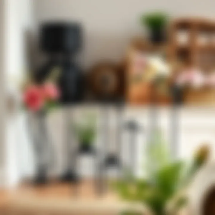 Diverse Design Options of Black Metal Flower Stands Various designs of black metal flower stands displayed together