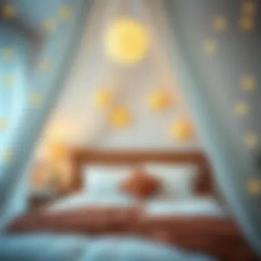 Crafting Your Own Starry Oasis DIY bed canopy project with star decoration