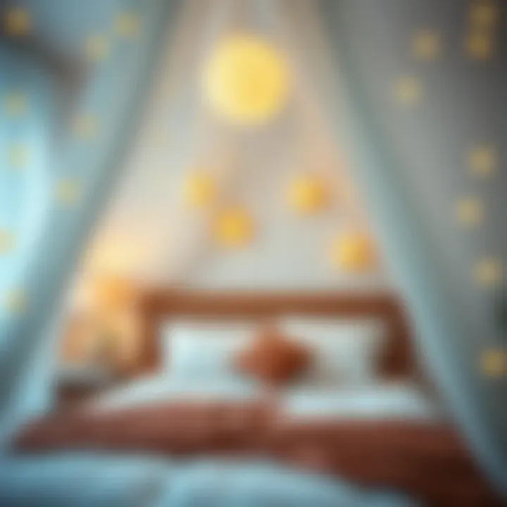 Crafting Your Own Starry Oasis DIY bed canopy project with star decoration