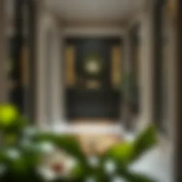 Elegant doormat design enhancing entryway decor