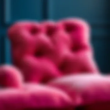 Luxurious Textures and Colors Luxurious jumbo chair cushion showcasing rich textures and vibrant colors