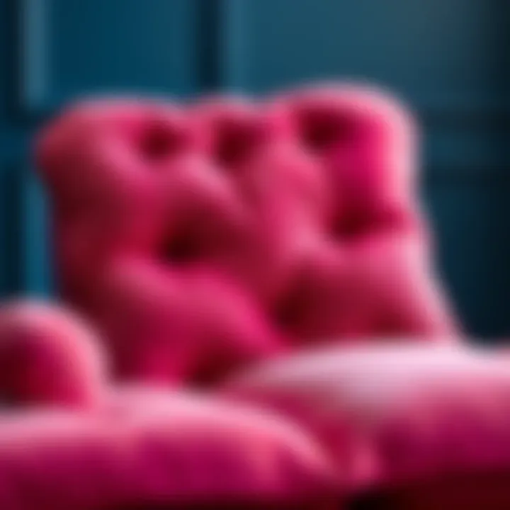 Luxurious Textures and Colors Luxurious jumbo chair cushion showcasing rich textures and vibrant colors