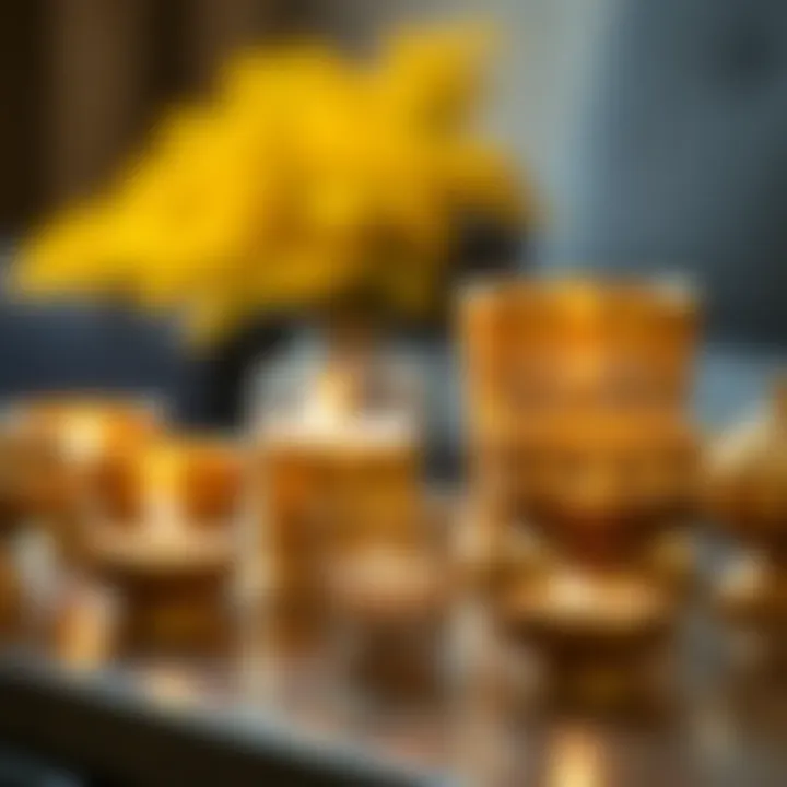 Variety of Small Gold Votive Holders in Different Styles Variety of small gold votive holders in different styles