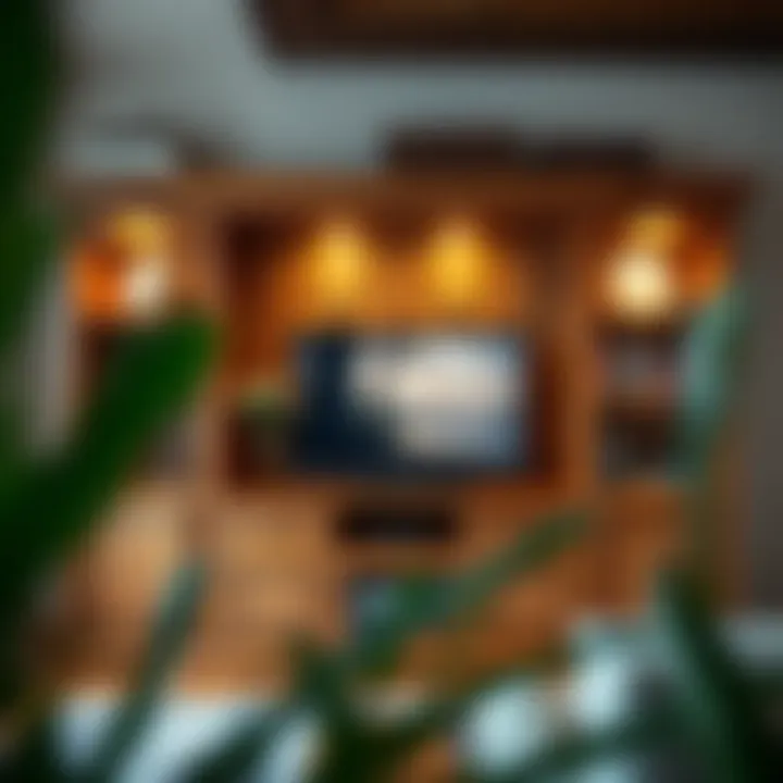 Elegant traditional TV cabinet showcasing intricate woodwork