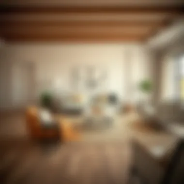 Elegant Living Space with Natural Rug Elegant living space featuring a 4 x 6 natural rug