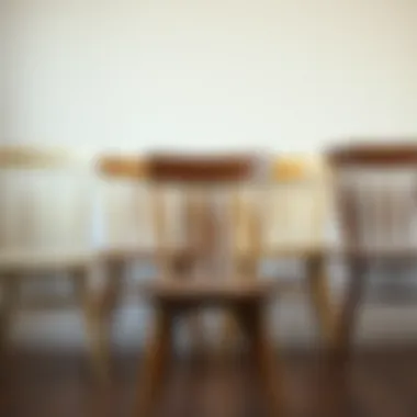 A collection of farmhouse wooden chairs showcasing different styles and finishes