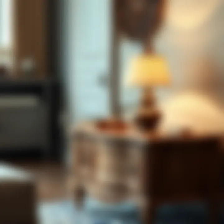 Quality materials used in a restored night stand