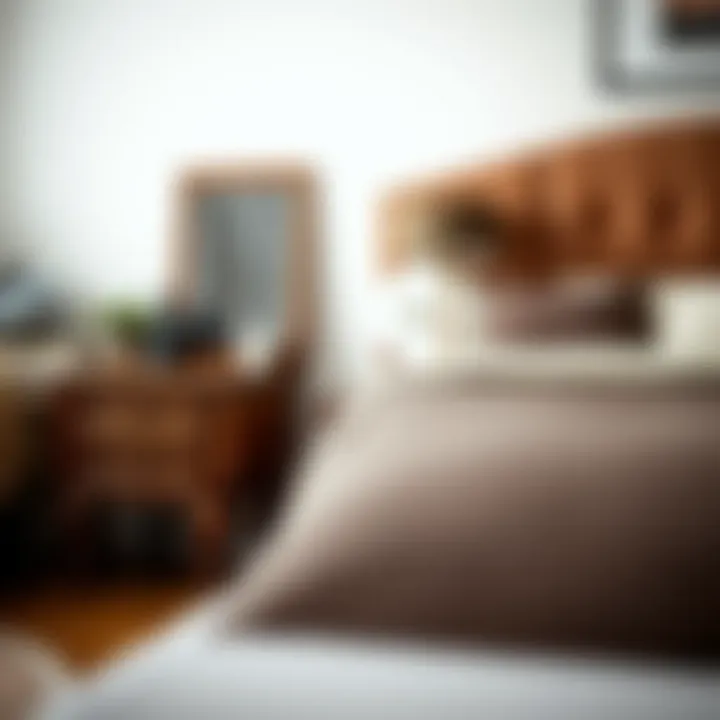 Stylish bedroom with well-chosen second-hand night stands